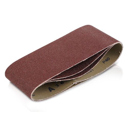 Lot de 3 bandes de ponçage - grain 80 - 100 x 560 mm