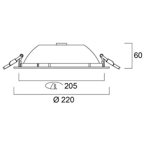 Downlight LED Syl-Lighter- 165 - 12W blanc SYLVANIA