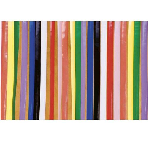 Rideau De Porte Lanières Plastique Multicolore