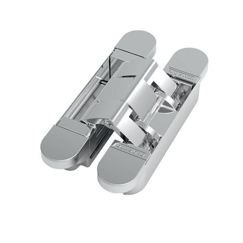 Paumelle invisible - menuiserie bois - H150mm - Chromé mat ARGENTA