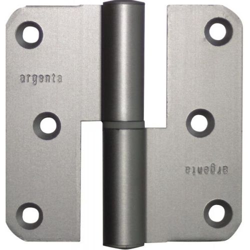 Paumelle à lame ouverte - en aluminium anodisé - 80x80 mm - gauche ARGENTA