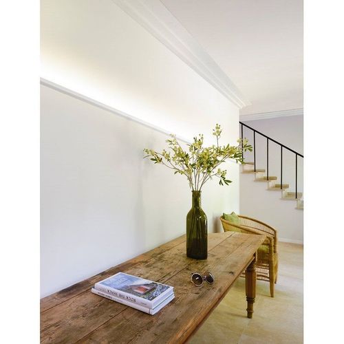 Corniche Orac Decor CX189 AXXENT Corniche Éclairage indirect Moulure décorative design moderne blanc 2 m