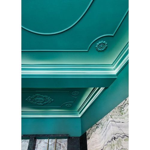 Rosace Décoration de plafond Elément de stuc Orac Decor R12 LUXXUS Elément décoratif Motif feuille classique| 20 cm diamètre