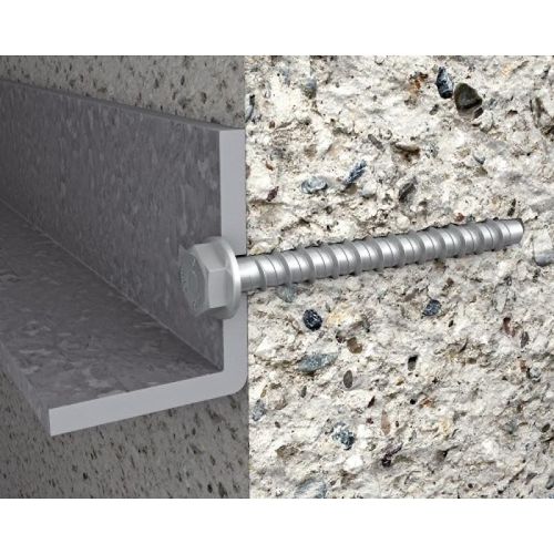 Vis à béton - 10x75 mm - tête hexagonale - 100 pièces - R-LX RAWL