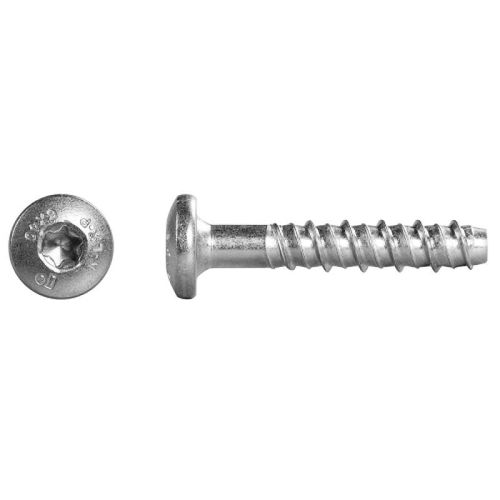 Vis à béton - tête plate bombée - zingué - Torx - 7,5x35 mm - 100 pièces - R-LX RAWL