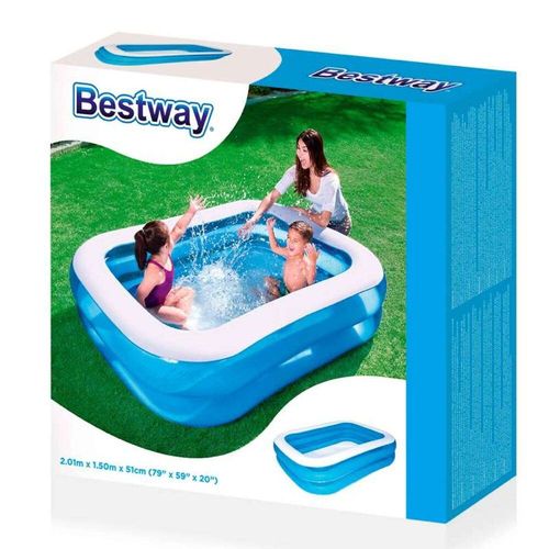 Piscine gonflable rectangulaire 201x150x51cm.