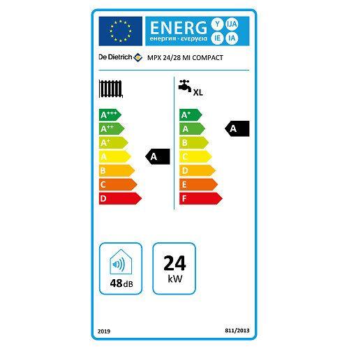 Chaudière Gaz Condensation MPX MI Slim De Dietrich 29 kW Nue (Sans Ventouse, Douilles, Dosseret)