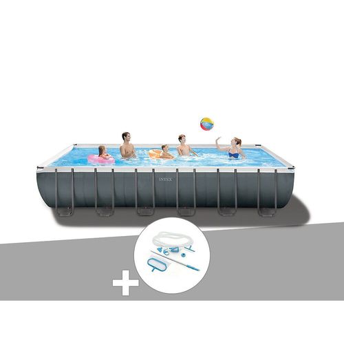 Kit piscine tubulaire Intex Ultra XTR Frame rectangulaire 7,32 x 3,66 x 1,32 m + Kit d'entretien