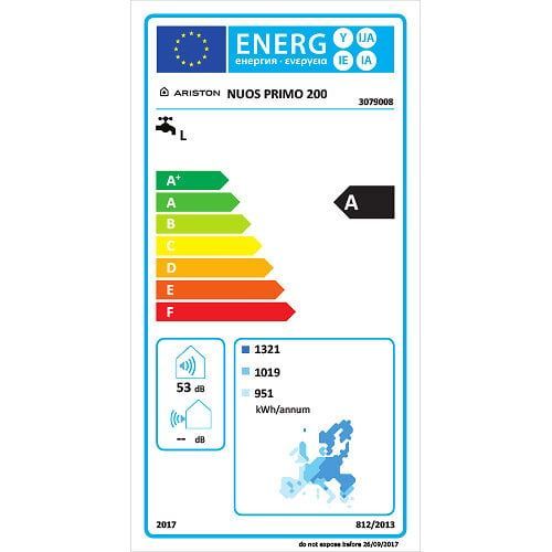 Chauffe eau thermodynamique Nuos Primo Ariston Air Ambiant / Air Extérieur 200 L ARISTON