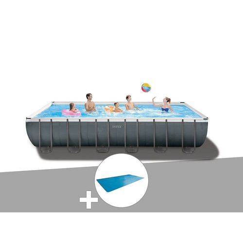 Kit piscine tubulaire Intex Ultra XTR Frame rectangulaire 7,32 x 3,66 x 1,32 m + Bâche à bulles