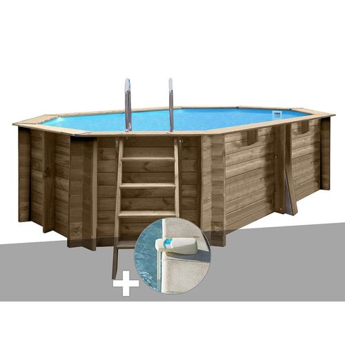 Kit piscine bois Gré Grenade 4,36 x 3,36 x 1,17 m + Douche