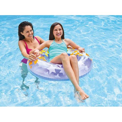 Bouée Gonflable Etoiles Magiques Violet Ø 91 Cm - Intex