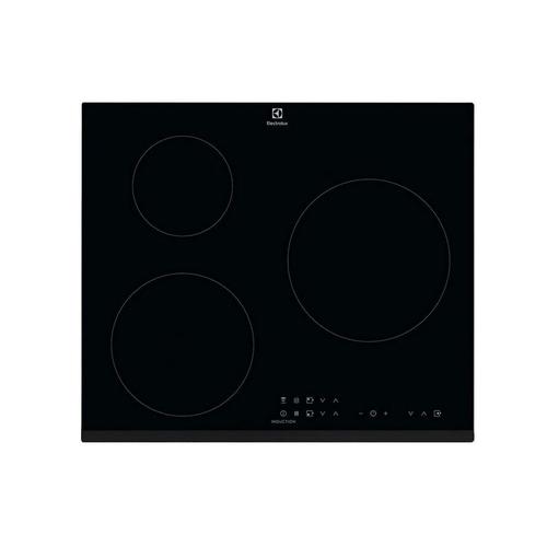 Electrolux CIT60330BK - Table de cuisson à induction - 3 plaques de cuisson - Niche - largeur : 56 cm - profondeur : 49 cm - noir - avec avant biseauté