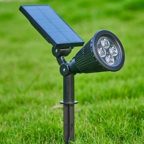 Spot ? Piquer Led Solaire Pour Jardin 1.5w 6v Dc Vert - Noir - Silamp