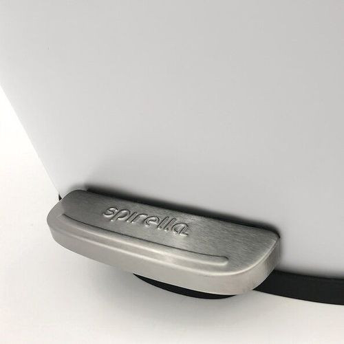 Poubelle ? P?dale Acier Akira 30l Blanc Mat