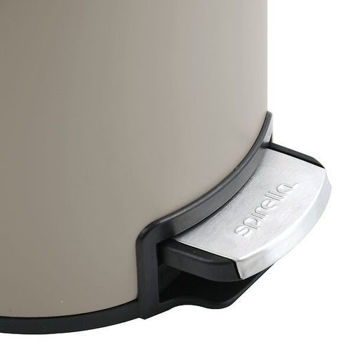 Poubelle ? P?dale Inox Riku 3l Taupe Mat
