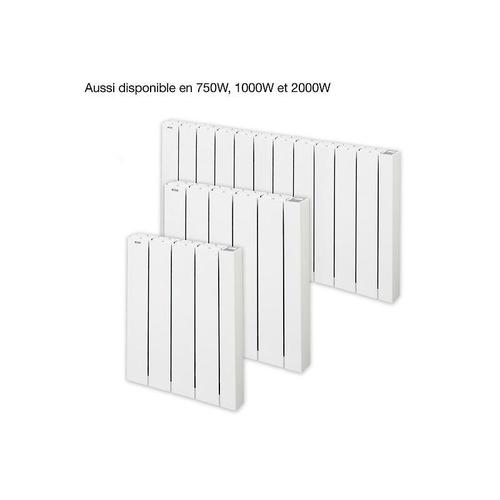 Radiateur électrique connecté à inertie fluide 1500 W Alcantara