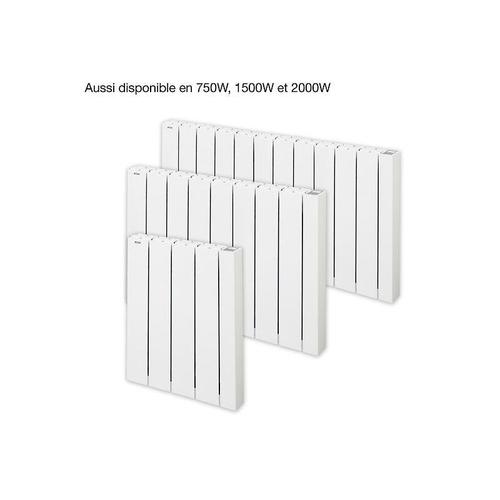 Radiateur électrique connecté à inertie fluide 1000 W Alcantara