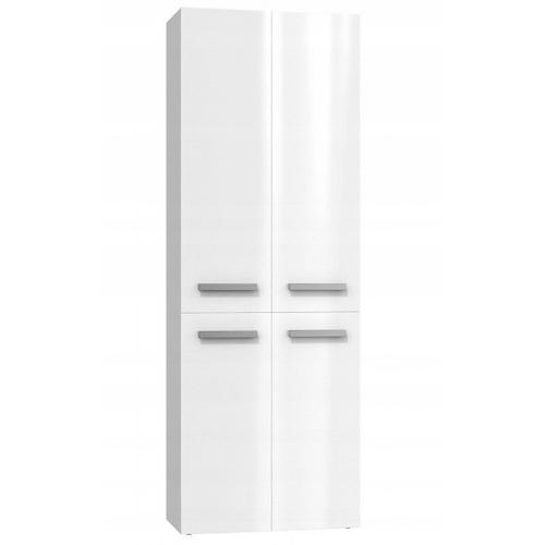 Rory - Armoire De Salle De Bain Design Moderne - Dimensions 174x60x30 Cm - Colonne De Rangement - Blanc