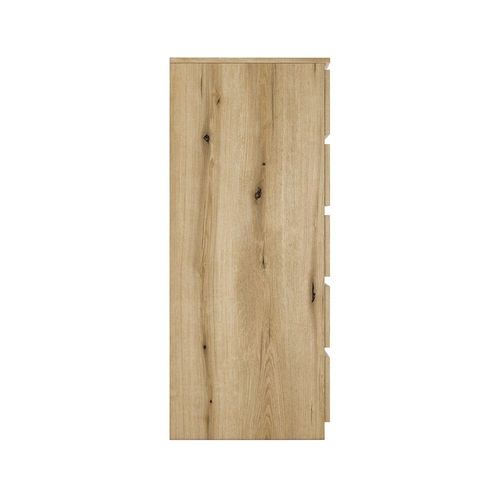 Venice - Commode Spacieuse Moderne 5 Tiroirs - Design Minimaliste - Dimensions : 111x40x45 - Faces De Tiroirs Sans Poign?E - Ch?Ne
