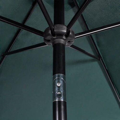 Parasol Vert Avec Poteau En Acier 3m - Vert