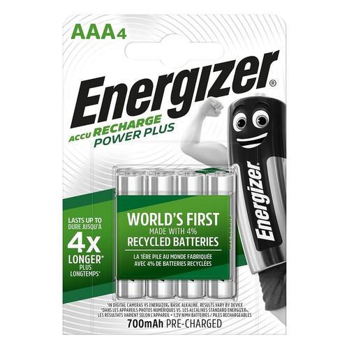 Energizer Recharge Power Plus - Batterie 4 x AAA - NiMH - (rechargeables) - 700 mAh