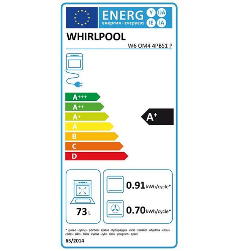 Whirlpool W Collection W6 OM4 4PBS1 P Four Acier inoxydable