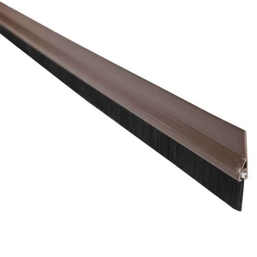 Bas De Porte Pvc Adhesif 1m Avec Brosse Marron