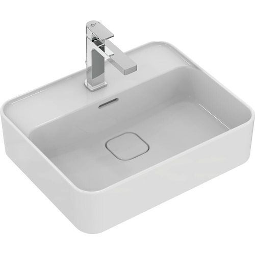 Vasque à poser STRADA II avec trop-plein mit avec trou pour robinet 500x400x175mm blanc