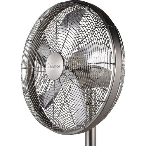BIMAR Ventilateur sur pied Tramontana - Argent - 45 x 167 x 46 cm