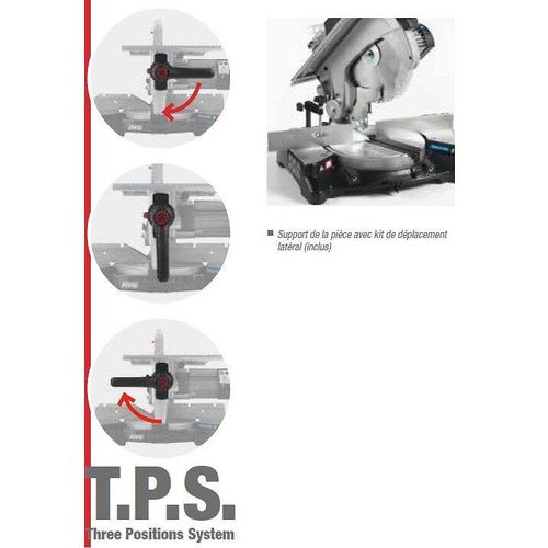 Femi 911 EVO-Scie à onglet radiale bois Lame 305 mm de diamètre gris