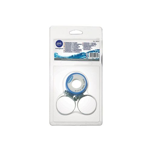 Collier inox Ø 35-50m + rouleau téflon