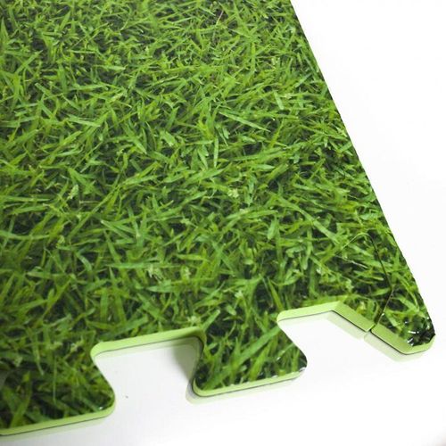 Lot de 9 de protection de sol pour piscine imitation herbe - Gré