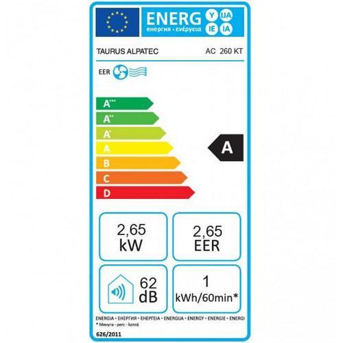 TAURUS Climatiseur mobile monobloc AC 260 KT - 2600 W - Blanc