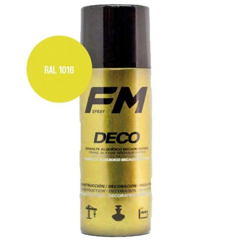 Bombe De Peinture Jaune 400ml Jaune Souffre - Ral 1016