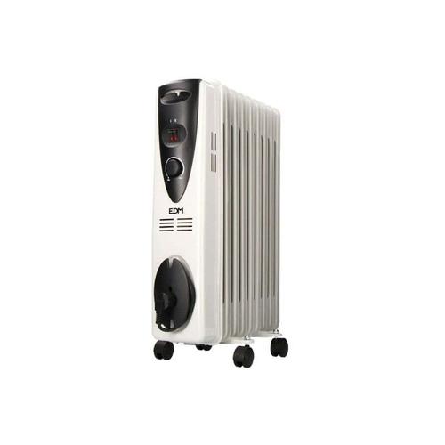 Radiateur Edm - À Huile - 2000w - 45x16,5x66cm - 07122