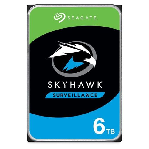 Disque dur de surveillance Seagate SkyHawk ST6000VX001 - Disque dur - 6 To - interne - 3.5" - SATA 6Gb/s - mémoire tampon : 256 Mo