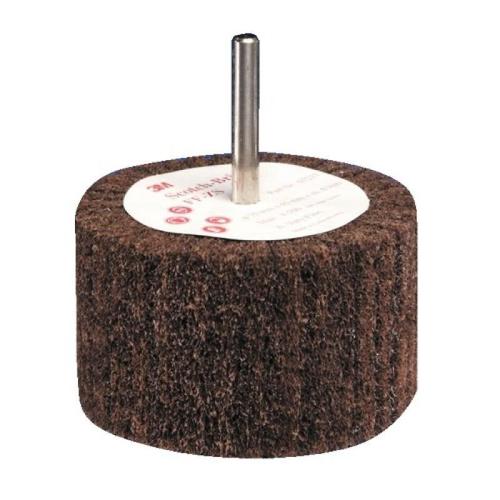 Brosse à lamelle abrasive sur tige Scotch-Brite? FF - 75 x 45 x 6 mm - gros 3M