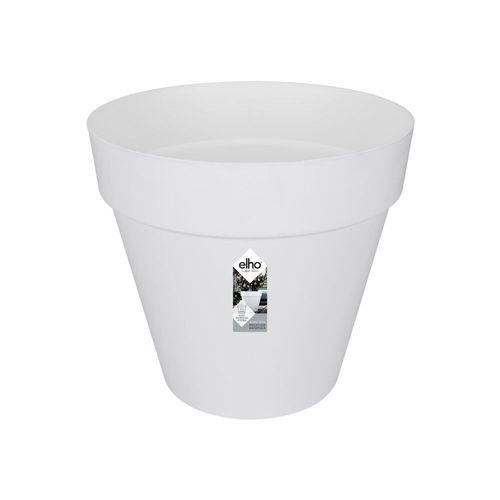 Pot De Fleur Rond Loft Urban Avec Roues Ø 60 X H.53 Cm - Blanc