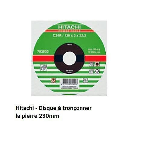 Hitachi - Hikoki- Disque à tronçonner la pierre 230mm - 752535