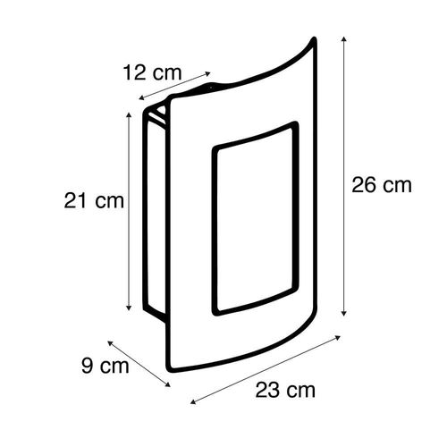 Applique Murale D'extérieur Anthracite Ip44 - Emmerald 1