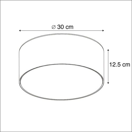 Tissu Plafonnier Drum Led 30 Vert Moderne Luminaire Interieur Rond