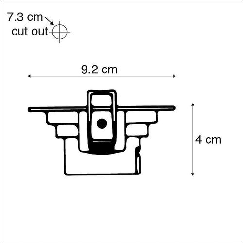 Qazqa Moderne Lot De 3 Spots Encastrables Noir Avec Led Dimmable En 3 Étapes - Miu Plastique Noir Carré / Luminaire / Lumiere / Éclairage / Intérieur / Salon / Cuisine Led (Non Remplaçable) Max. 3 X 5 Watt