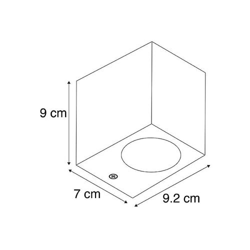 Applique D'extérieur Moderne Grise Ip44 - Baleno I.