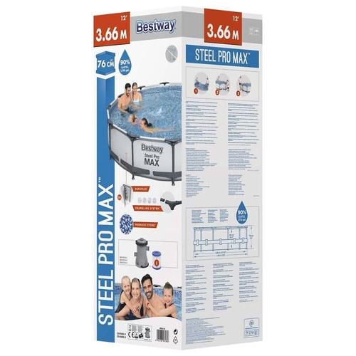 Bestway Ensemble de piscine Steel Pro MAX 366x76 cm