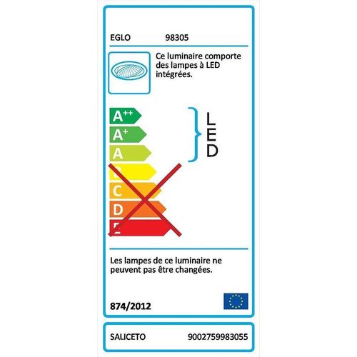Spot Led Saliceto Rond Pivotant 4 000 K Blanc