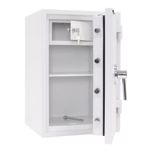 Rottner Atlas Fire Premium 65 Coffre-Fort Ignifuge Blanc à Serrure Électronique