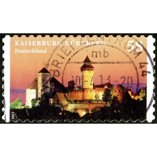 Timbre Oblitéré Deutschland, Kaiserburg Nürnberg, 2013, 58
