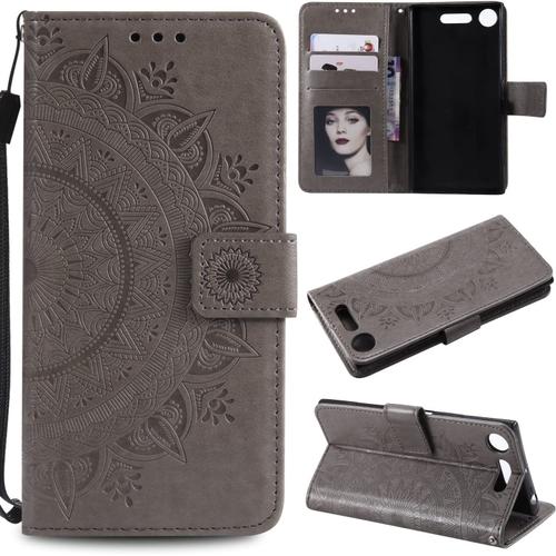 Shell Mobile Case Compatible With Sony Xperia Xz1 Étui Du Portefeuille, Flio Flio Flip Flip Flip Flip Flip Flip Topproof Hoad Hoad Couvercle Compatible With Le Boîtier De La Femme Telephone Portable