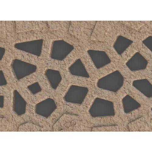 Caniveau Self 100 - avec grilles Voronoï - couleur Citrine - sans pentes ACO